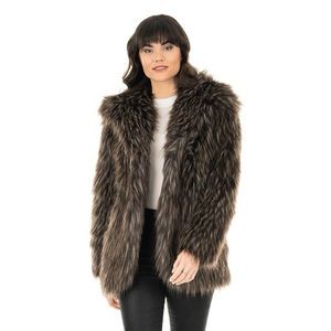Vintage Havana Faux Fur Coat